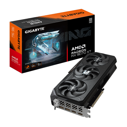 כרטיס מסך Gigabyte RX9070 XT Gaming OC 16GB PCI-E 5.0