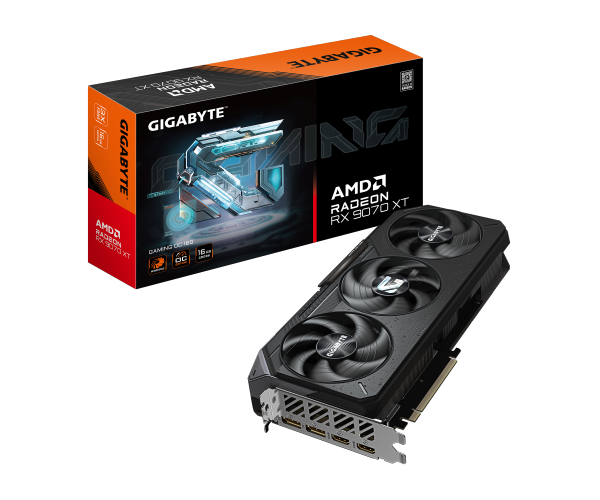כרטיס מסך Gigabyte RX9070 XT Gaming OC 16GB PCI-E 5.0