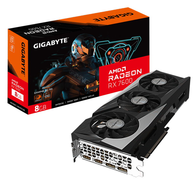 כרטיס מסך Gigabyte RADEON RX 7600 Gaming OC 8GB