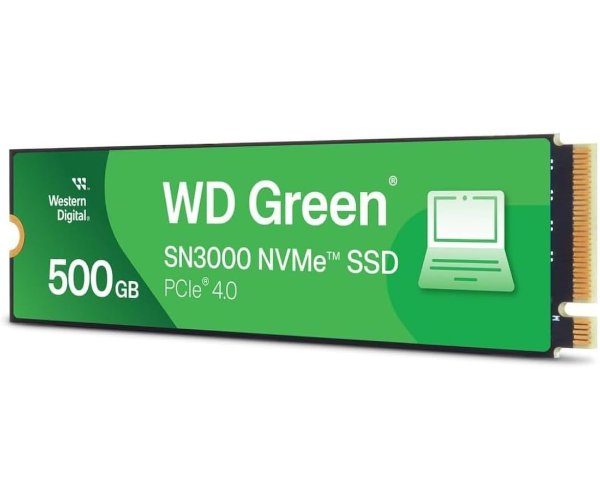 דיסק פנימי WD SN3000 500GB Gen 4X4 NVME Read-5000 Write-4100