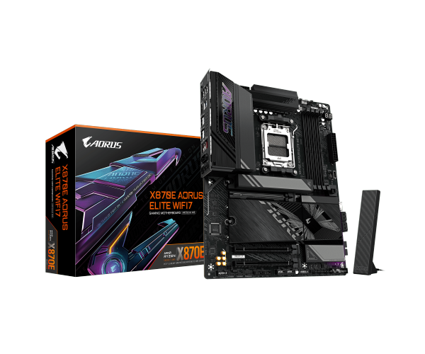 לוח אם GIGABYTE X870E AORUS ELITE WIFI7 ATX DDR5 AM5 BT 2.5GBE LA