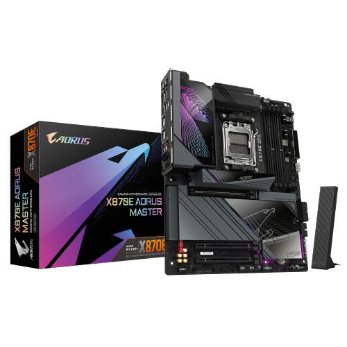 לוח אם GIGABYTE X870E AORUS MASTER WIFI 7 ATX DDR5 AM5 5GBE LAN
