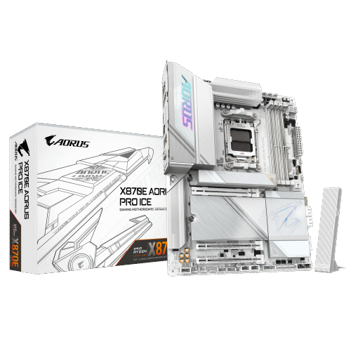 X870E-AORUS-PRO-ICE-011 לוח אם GIGABYTE X870E AORUS PRO ICE WIFI7 ATX DDR5 AM5 BT 2.5GBE
