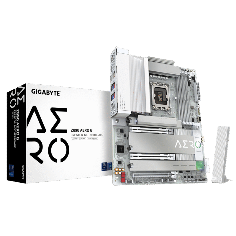 לוח לאינטל דור 15 Gigabyte Z890 AERO G DUAL 2.5 Lan 5Xm.2 TB4