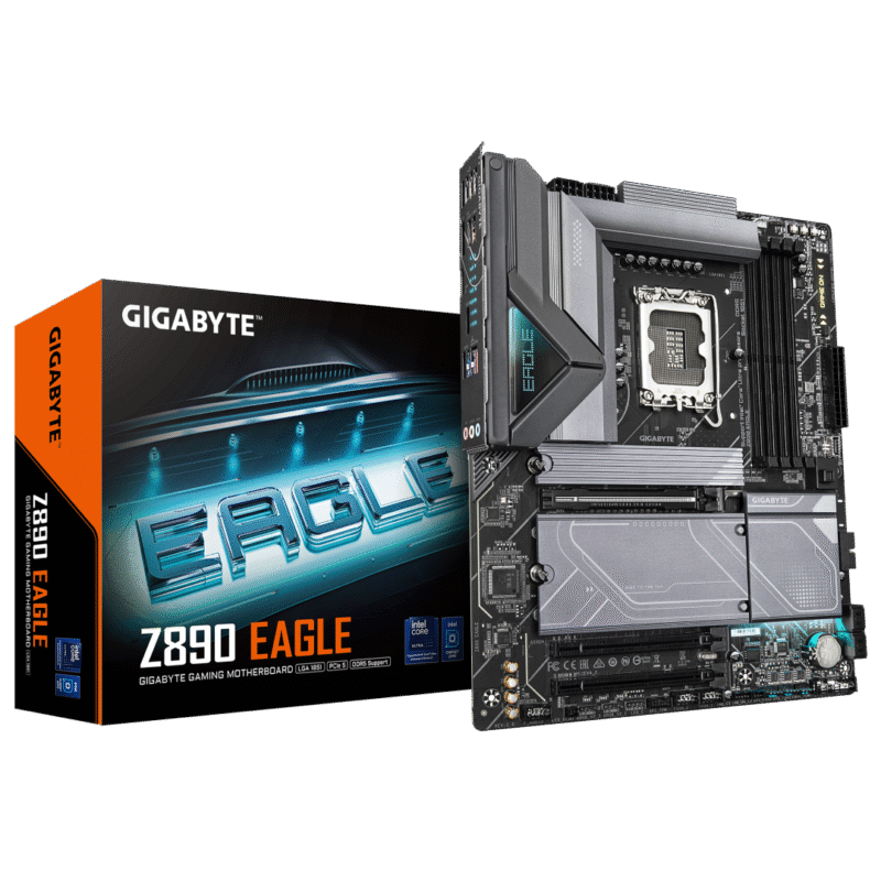 לוח לאינטל דור 15 Gigabyte Z890 EGALE 2.5GbE 4XM.2 Slots ATX LGA1