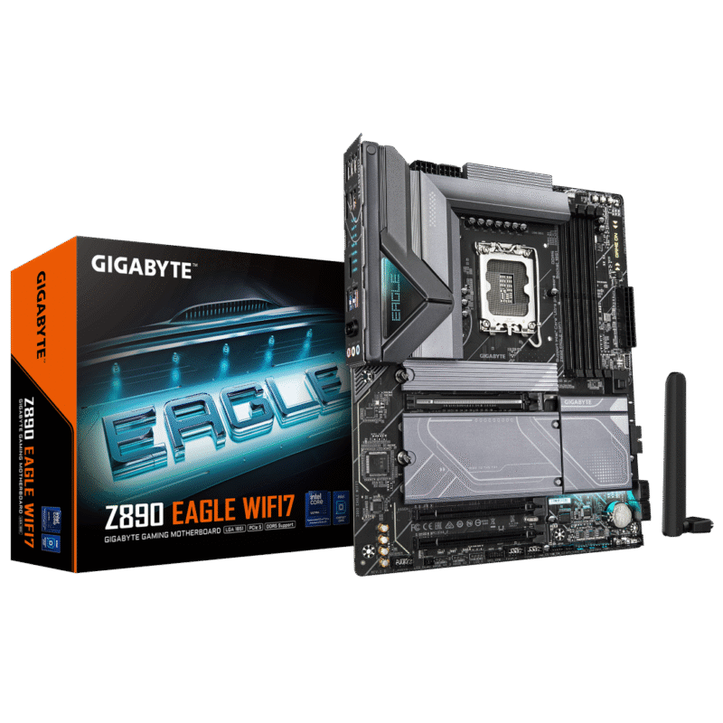 לוח לאינטל דור 15 Gigabyte Z890 EGALE WIFI7 BT 4XM.2 Slots ATX LG