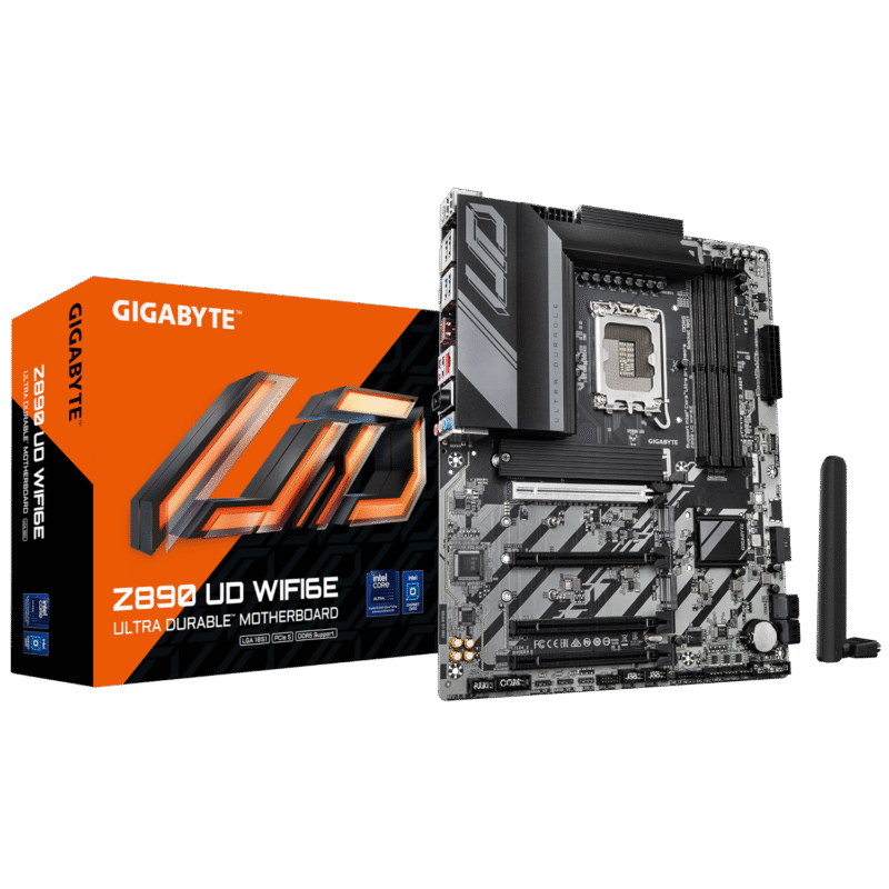 לוח לאינטל דור 15 Gigabyte Z890 UD WIFI6E 2.5GBE LAN ATX LGA1851