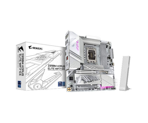 לוח אם אינטל GIGABYTE Z890M AORUS ELITE WIFI7 ICE WIFI7 BT PCIE 5