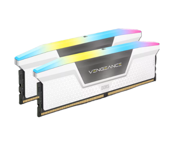 ז.לנייח Corsair Vengeance RGB DDR5 32GB 2X16 5200MHZ C40kit White