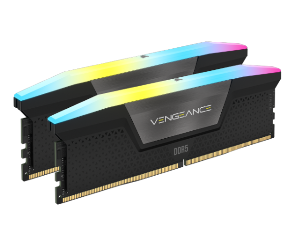 ז. לנייח CORSAIR VENGEANCE RGB 64GB 2x32GB DDR5 6000MHz C30