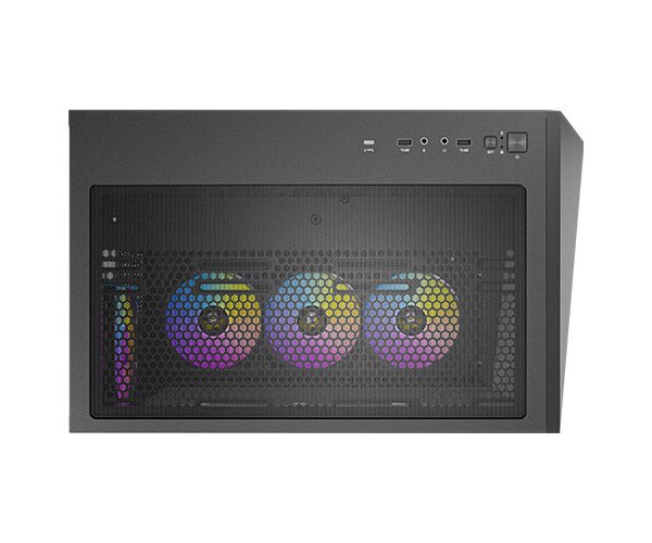 מארז שחור Antec C5 ARGB Mid-Tower ATX 7x ARGB FANS Incl Type-C