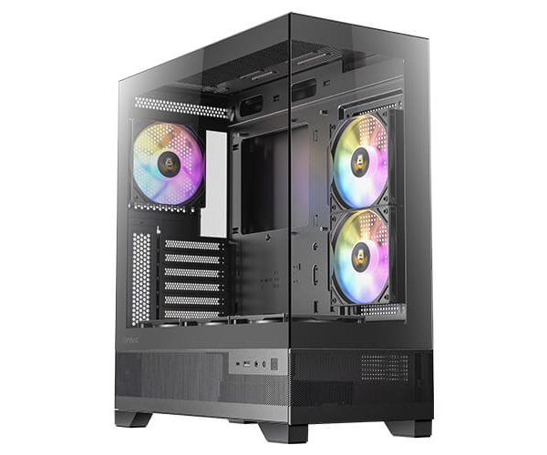 מארז שחור Antec CX700 ARGB BLACK ATX 3X120MM ARGB FANS USB-C