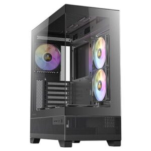 מארז שחור Antec CX700 ARGB BLACK ATX 3X120MM ARGB FANS USB-C