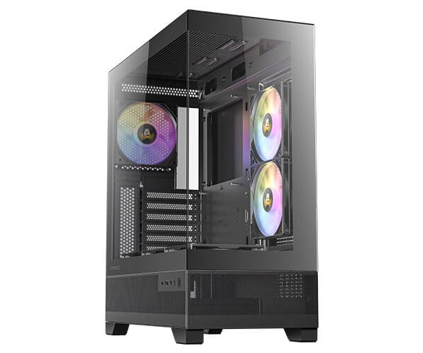 מארז שחור Antec CX700 ARGB BLACK ATX 3X120MM ARGB FANS USB-C