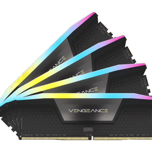 ז. לנייח CORSAIR VENGEANCE RGB 64GB 4x16GB DDR5 6200MHz C32