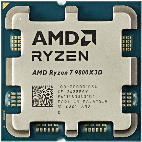מעבד AMD Ryzen 7 9800X3D ZEN5 AM5 8 Cores 16 Threads up to 5.2Ghz