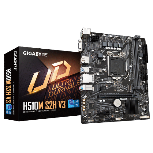 H510M-S2H-V3-01 לוח דור 11/10 Gigabyte H510M S2H V3 LGA1200 VGA DVI HDMI