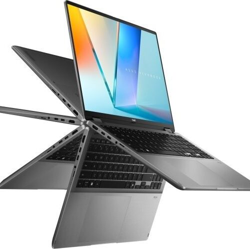 TP3607SA-RJ057-1 מחשב נייד עם מסך מגע Asus VivoBook 16 Flip TP3607SA-RJ057 - צבע Matte Gray - עט Stylus כלול באריזה