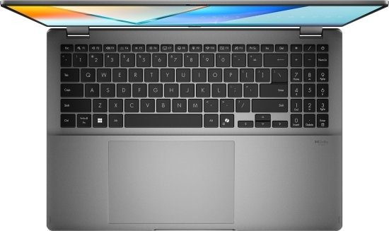 מחשב נייד עם מסך מגע Asus VivoBook 16 Flip TP3607SA-RJ057 - צבע Matte Gray - עט Stylus כלול באריזה