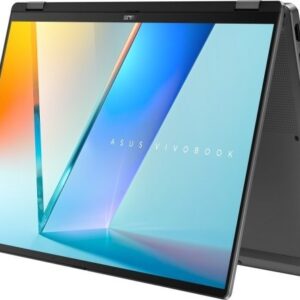 מחשב נייד עם מסך מגע Asus VivoBook 16 Flip TP3607SA-RJ057 - צבע Matte Gray - עט Stylus כלול באריזה