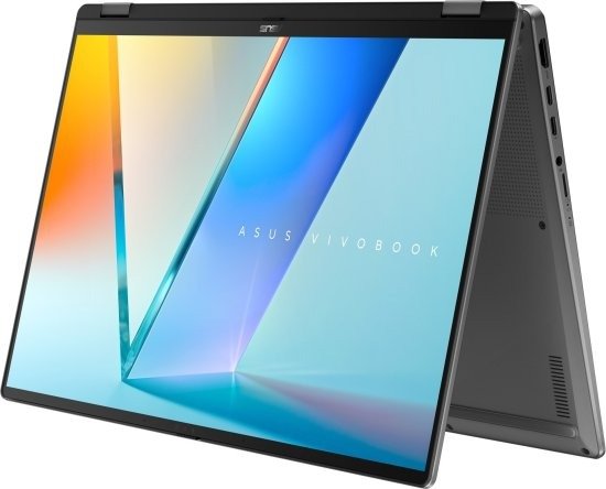 מחשב נייד עם מסך מגע Asus VivoBook 16 Flip TP3607SA-RJ057 - צבע Matte Gray - עט Stylus כלול באריזה