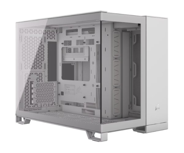 מארז Corsair 2500X Mini-Tower mATX Tempered Glass NO FANS White