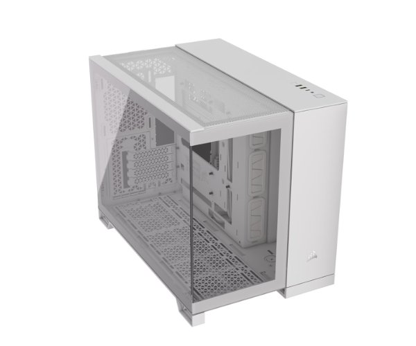 מארז Corsair 2500X Mini-Tower mATX Tempered Glass NO FANS White