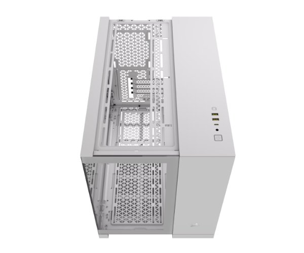 מארז Corsair 2500X Mini-Tower mATX Tempered Glass NO FANS White