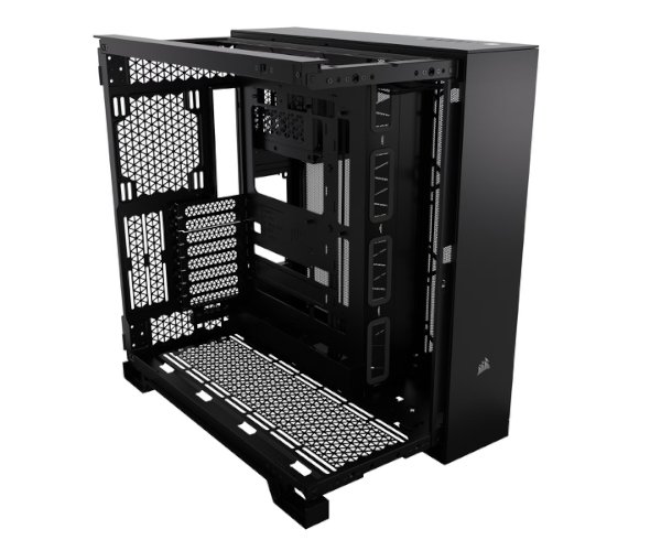מארז Corsair 6500X Mid-Tower E-ATX Tempered Glass Case Black