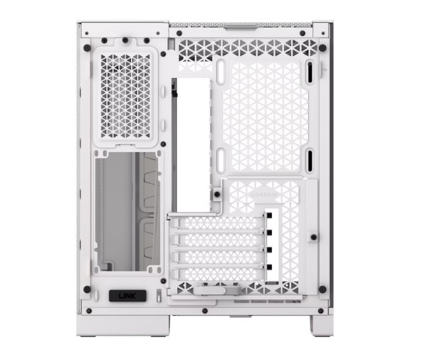מארז Corsair 2500X Mini-Tower mATX Tempered Glass NO FANS White