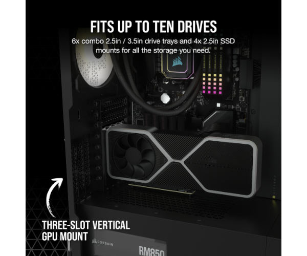 מארז CORSAIR 7000D AIRFLOW FULL-TOWER ATX CASE Black
