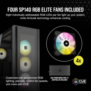 מארז CORSAIR iCUE 7000X RGB Tempered Glass Full-Tower ATX BLACK