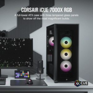 מארז CORSAIR iCUE 7000X RGB Tempered Glass Full-Tower ATX BLACK