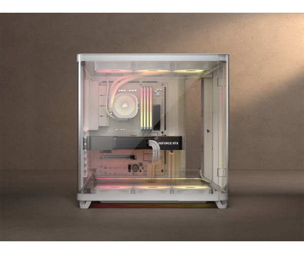 מארז Corsair AIR 5400 RS-R ARGB E-ATX 3XUSB 3.2 Type-C White