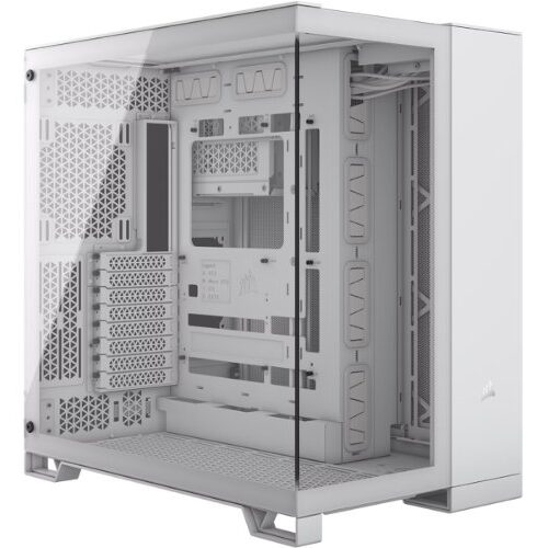 מארז Corsair 6500X Mid-Tower E-ATX Tempered Glass Case White