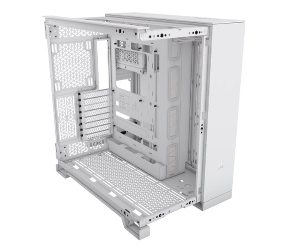 מארז Corsair 6500X Mid-Tower E-ATX Tempered Glass Case White