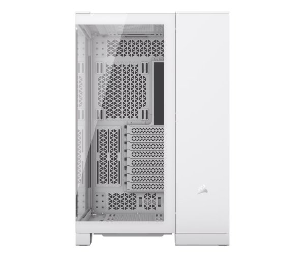 מארז Corsair 6500X Mid-Tower E-ATX Tempered Glass Case White