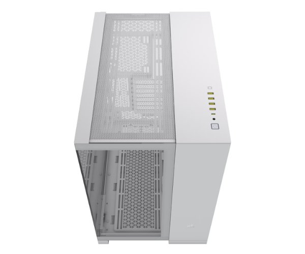 מארז Corsair 6500X Mid-Tower E-ATX Tempered Glass Case White