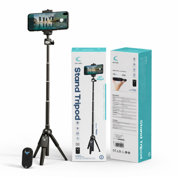 חצובה משולבת מוט סלפי cellera C520 כולל שלט