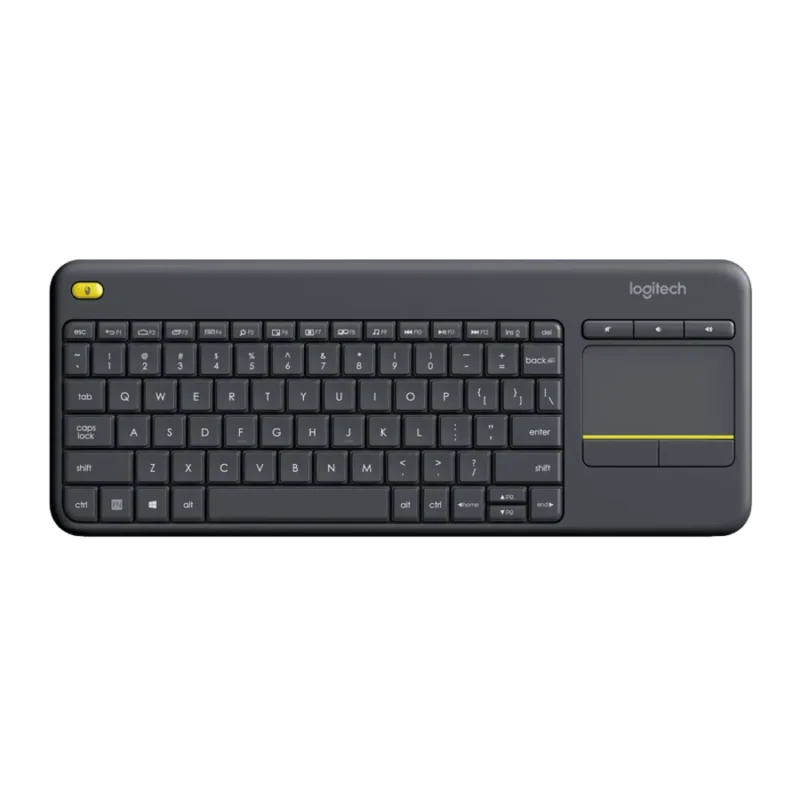 מקלדת אלחוטית Logitech Touch K400 Plus Retail בצבע שחור