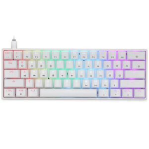 HP GK100F Mechanical Wired RGB Keyboard, Blue Switch, Adjustable 6 Keys & 104 Keys Anti-Ghosting, Suspended Key Caps, High Compatibility, Black | GK100F