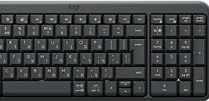 סט מקלדת ועכבר אלחוטיים בחיבור בלוטוס  Logitech Compact MK250 - צבע גרפיט