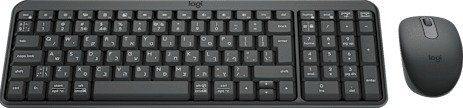 סט מקלדת ועכבר אלחוטיים בחיבור בלוטוס  Logitech Compact MK250 - צבע גרפיט