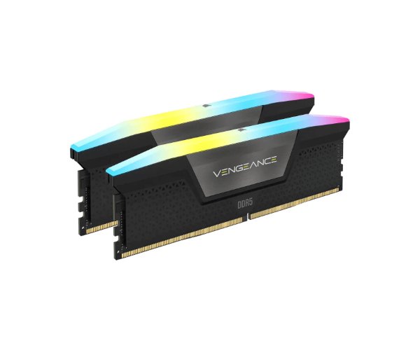 זכרון לנייח Corsair Vengeance RGB Black 64GB 2X32 6400MHz DDR5 C4