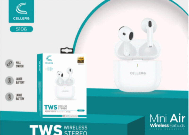 אוזניות איירפודס cellera model 5106 tws