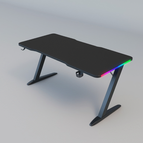 שולחן גיימינג Nordic Zero Lag RGB עם משטח לעכבר