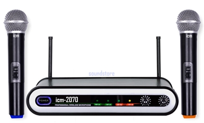 זוג מיקרופונים אלחוטי ICM-2070