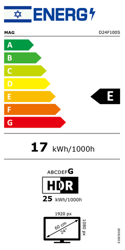 MAG 23.8" Flat Led Monitor, 100Hz D24F100S