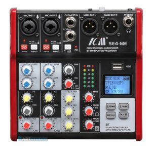 מיקסר 4 ערוצים+בלוטוס