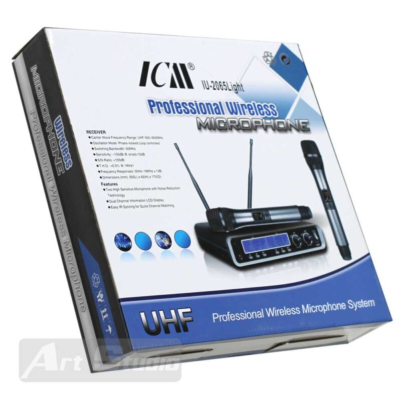 זוג מיקרופונים אלחוטי 2065LE ICM